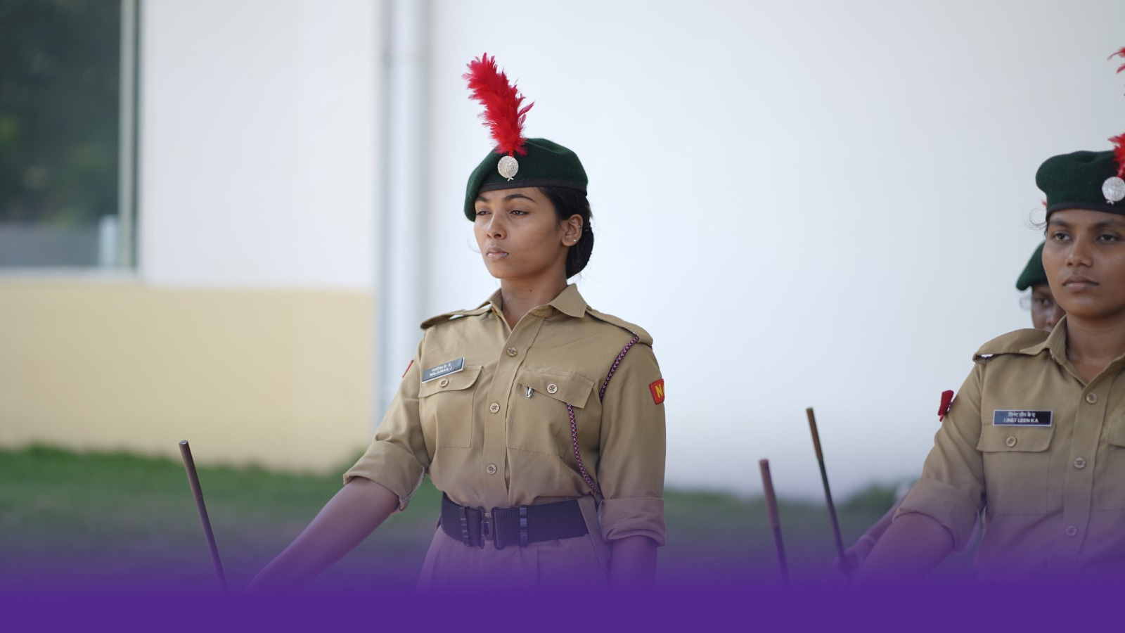 a table topped with three plates of food