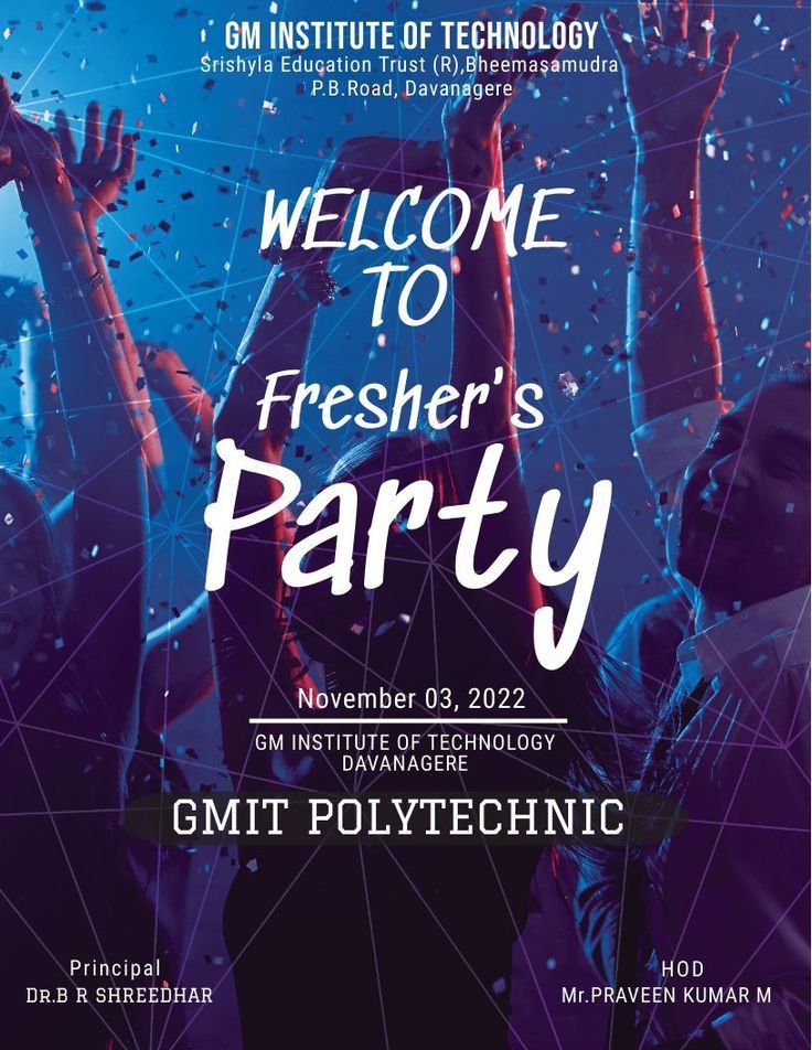 Freshers' day poster